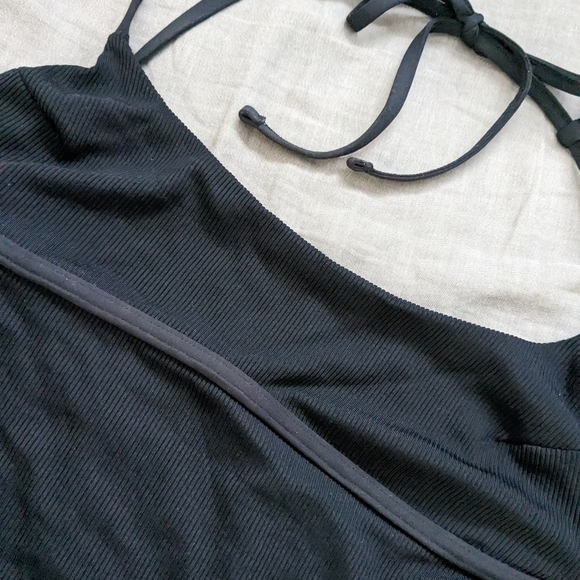 L*Space Bree One Piece Ribbed Swimsuit Bodysuit Black - Picture 5 of 16